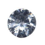 0.70ct Natural White Sapphire – Unheated Ceylon Round - Sapphirepal
