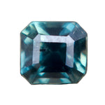 0.85ct Natural Teal Sapphire β Unheated Asscher Cut Madagascar Gemstone - Sapphirepal