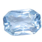 100% Natural Aquamarine 4.76 Carat Emerald Cut | Ceylon VVS | - Sapphirepal