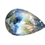 1.72 Carat Natural Pale Blue Yellow Bi Color Sapphire β Unheated Pear Cut Ceylon Gemstone - Sapphirepal