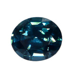 2.32 carat natural deep teal blue Ceylon spinel in an oval cut