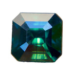 2.07 Carat Natural Australian Green Sapphire – Asscher Cut Eye - Clean Loose Sapphire for Engagement Ring (Authenticity Confirmed) - Sapphirepal