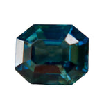 natural teal sapphire 0.94 carat emerald cut Madagascar loose gemstone