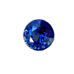 Natural blue sapphire 0.41 carat round cut Ceylon loose gemstone