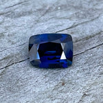 Natural blue sapphire 0.43 carat cushion cut loose gemstone from Ceylon