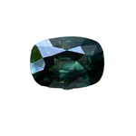 Natural green sapphire 1.20 carat cushion cut loose gemstone from Madagascar