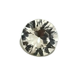 0.50 carat natural pale yellow sapphire round cut Ceylon VVS loose gemstone