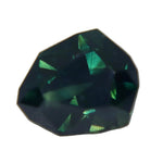 Natural 1.47ct Australian parti sapphire in a modified trillion cut, face-up view