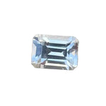 Natural white sapphire 1.23ct emerald cut loose gemstone from Ceylon