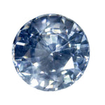 Natural white sapphire 1.71 carat round cut Ceylon unheated loose gemstone
