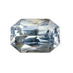 1.22ct natural white sapphire emerald cut loose gemstone from Ceylon