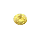 Natural yellow sapphire 1.15 carat oval cut Ceylon unheated loose gemstone