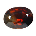 1.54ct Maroon and Yellow Natural Sapphire β Oval Cut Untreated Bi-Colour Gemstone from Ceylon