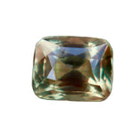Natural Bi - Color Teal Green & Golden Sapphire 1.18 Carat Cushion Cut from Ceylon - Sapphirepal