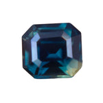 Natural Bi - Coloured Teal Sapphire – 2.14 Carat | Emerald Cut | Australian Parti Sapphire - Sapphire pal
