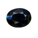 1.90ct natural black spinel oval cut Ceylon gemstone for jewelry