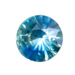 Natural Blue Green Parti Sapphire 0.87ct Round Cut | Unheated Bicolor Loose Sapphire | Sapphire Pal Australia - Sapphirepal
