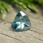 Natural Blue Green Sapphire – 0.61 Carat Trillion Cut | Unheated Madagascar Gemstone - Sapphirepal