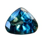 Natural Blue Green Sapphire – 1.31 Carat Trillion Cut | Unheated Madagascar Gemstone - Sapphire pal