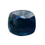 Natural blue green sapphire 1.20 carat cushion cut loose gemstone from Madagascar