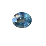 Natural blue green sapphire 0.89 carat oval cut Madagascar unheated loose gemstone VS clarity