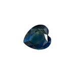 1.65 Carat Natural Blue Green Sapphire Heart Cut Madagascar