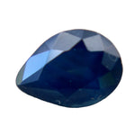 Natural blue green sapphire 1.13 carat pear cut loose gemstone from Madagascar
