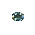 0.89 Carat Natural Blue Green Sapphire Oval Cut Untreated Gemstone from Madagascar