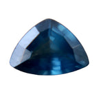 Natural blue green sapphire 1.30 carat trillion cut loose gemstone