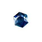 0.92 Carat Natural Blue Green Sapphire β Hexagon Cut, Transparent, Unheated, Madagascar Origin
