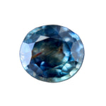 Natural blue-green sapphire, 1.00ct oval 6.4×5.77mm, Madagascar origin, untreated – Sapphire Pal