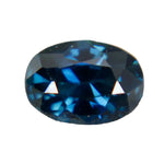 Natural blue green sapphire 1 carat oval cut unheated Ceylon loose gemstone
