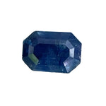 Natural blue sapphire 0.86 carat emerald cut Madagascar gemstone