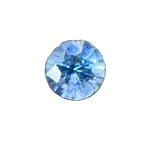 Natural blue sapphire 0.60 carat round cut loose gemstone from Ceylon
