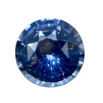 1.19 Carat Natural Blue Sapphire – Round Cut (Unheated, SI)