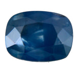 Natural blue sapphire 1.35 carat cushion cut Madagascar gemstone