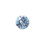 Natural blue sapphire 0.64 carat round cut Ceylon loose gemstone