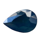 Natural blue sapphire 0.52 carat pear cut untreated Madagascar gemstone