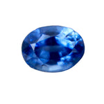 Natural blue sapphire 0.63 carat oval cut unheated loose gemstone from Ceylon