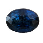 Natural blue sapphire 0.47 carat oval cut loose gemstone from Ceylon heated sapphire