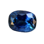 1.19ct natural peacock blue sapphire cushion cut loose gemstone from Ceylon