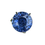 Natural blue sapphire 1.08 carat round cut Ceylon loose gemstone