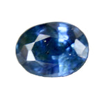 0.76ct natural blue sapphire, oval cut, Madagascar origin – face-up view