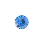 Natural blue sapphire 0.65 carat round cut 5 mm Ceylon loose gemstone
