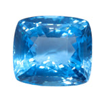Natural Blue Topaz Cushion Cut 32.33 Carat | Ceylon VVS | Loose Faceted Gemstone - Sapphirepal