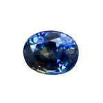 0.39 Carat Natural Blue Yellow Sapphire β Oval Cut Bi-Coloured Gemstone from Ceylon