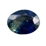 0.63 Carat Blue Yellow Sapphire β Oval Cut Bi-Coloured Gemstone from Madagascar
