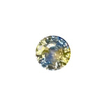 Natural Blue Yellow Sapphire, Round Cut, 1.45 Carat, Ceylon Origin - Ideal for Jewelry Making, Engagement Rings, and Custom Designs