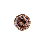 Natural brown sapphire round cut 2.60 carat eye clean loose gemstone