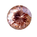 Natural brown zircon round cut 1.07 carat untreated gemstone from Ceylon